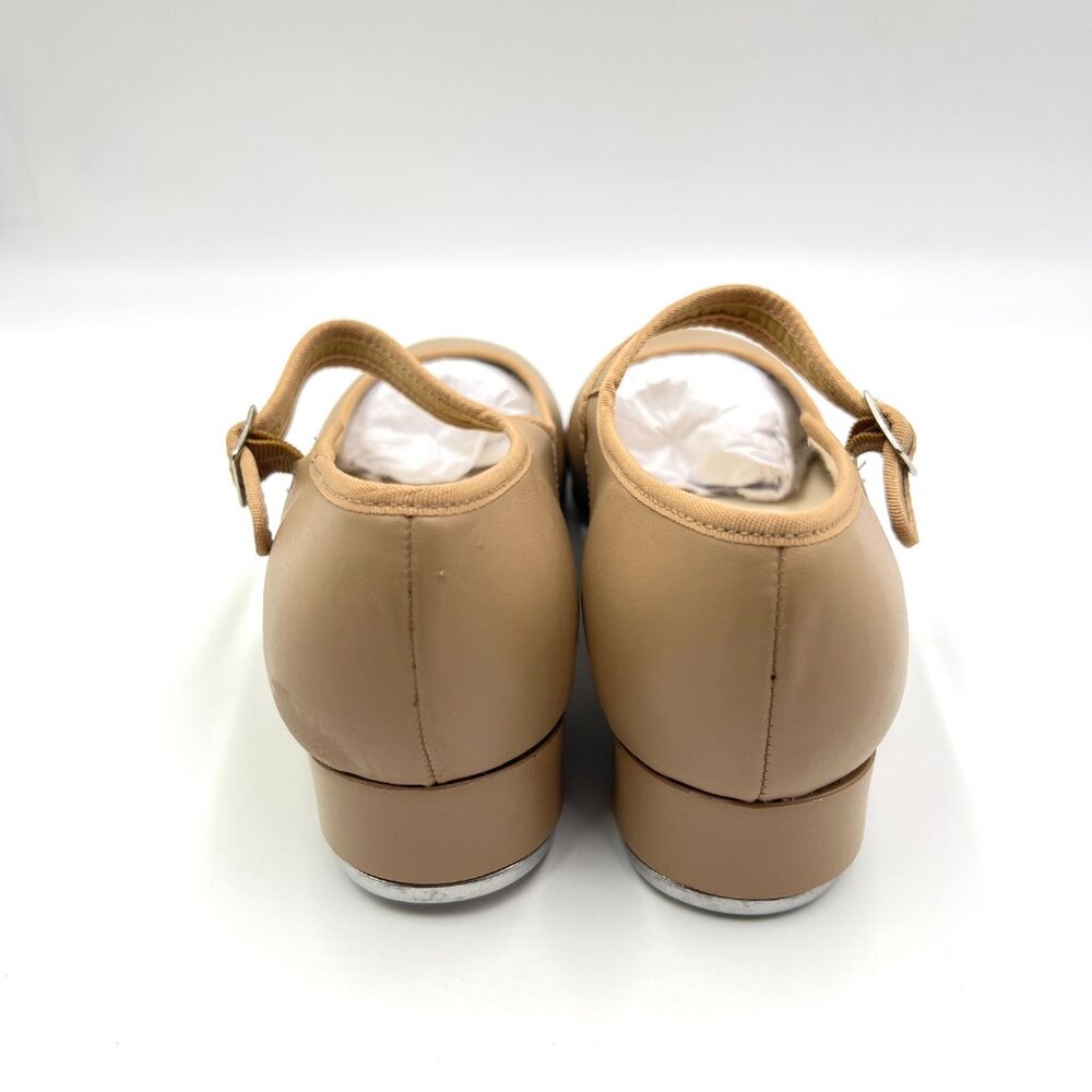 Capezio Womensā Size 7 7M 3800 Mary Jane Caramel Tan Buckled Dance Tap Shoes - Picture 7 of 12